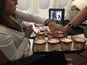 ice cream, PAL flight