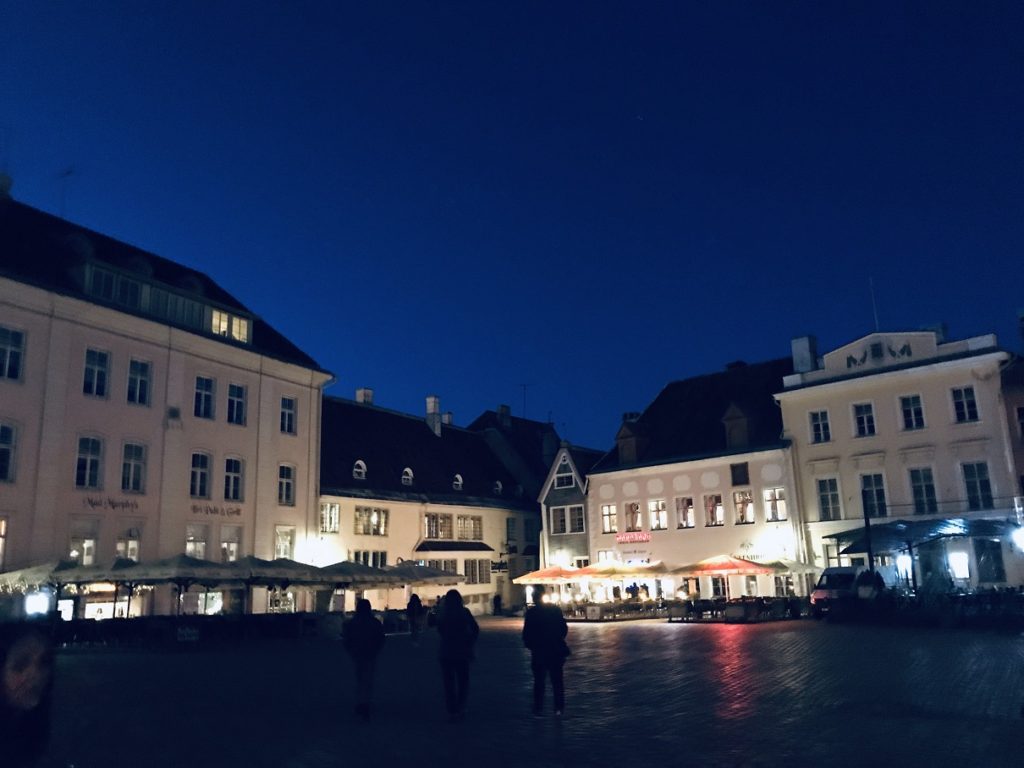 Tallinn at night