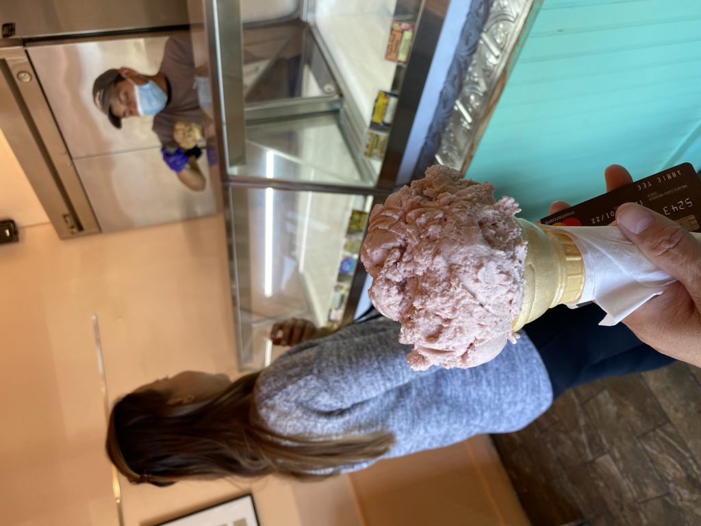 buying ice cream