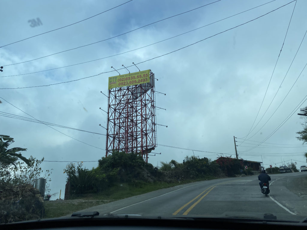 billboard in Baguio