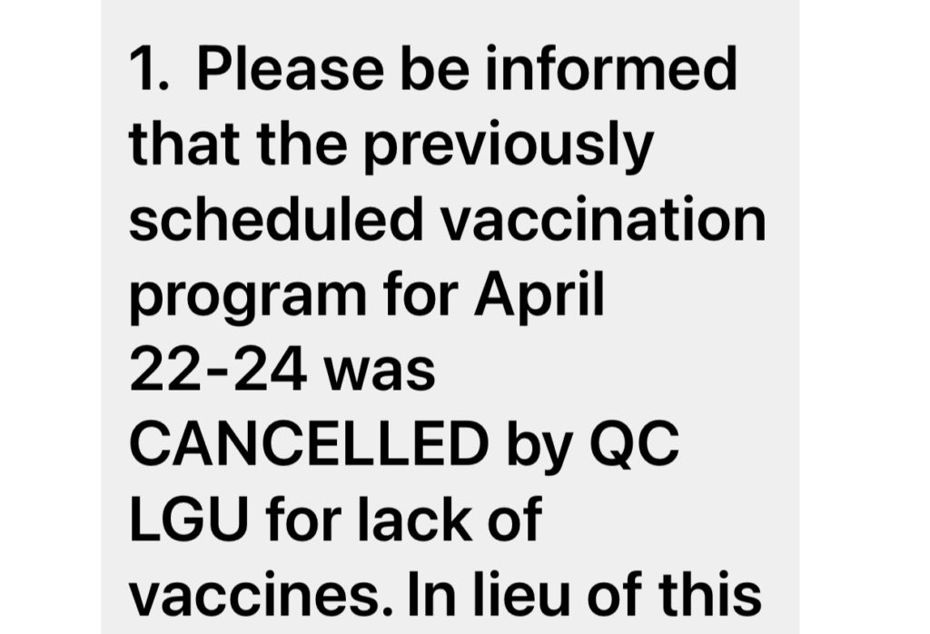 vaccine notice