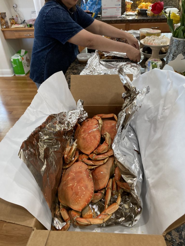 steamed crabs