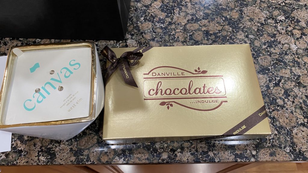 chocolates from neighbor