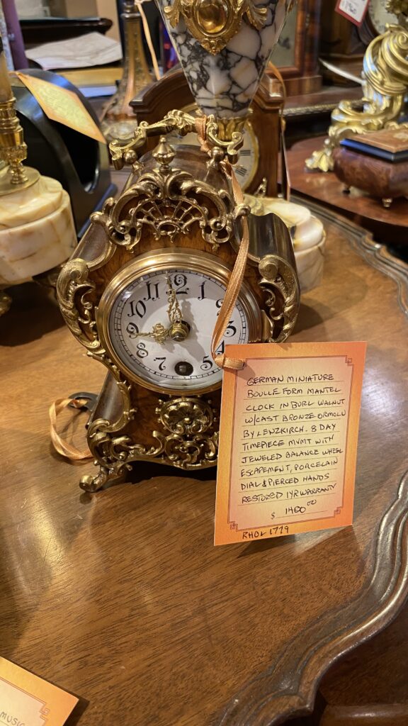antique gilded clock