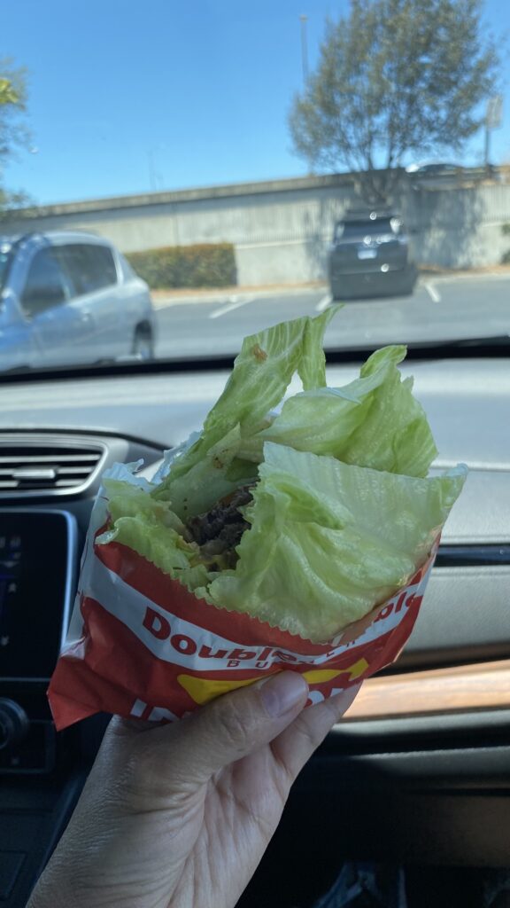 In n Out protein burger