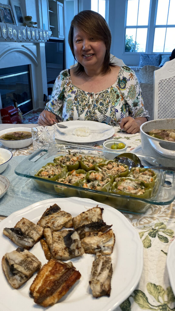 Len, dinner at home