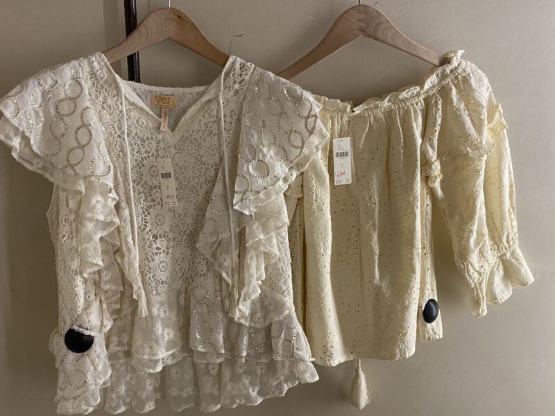 lace blouses from Anthropologie