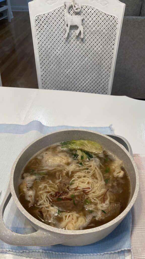 beef wanton noodle soup