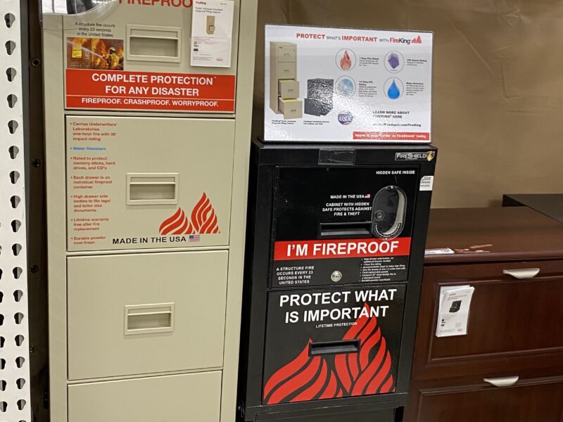 Fireproof filing cabinet