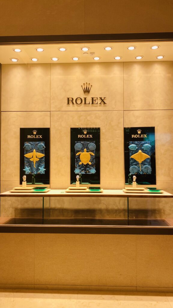 Rolex store display