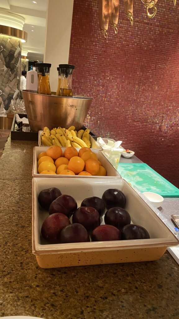 a tray of mangosteen