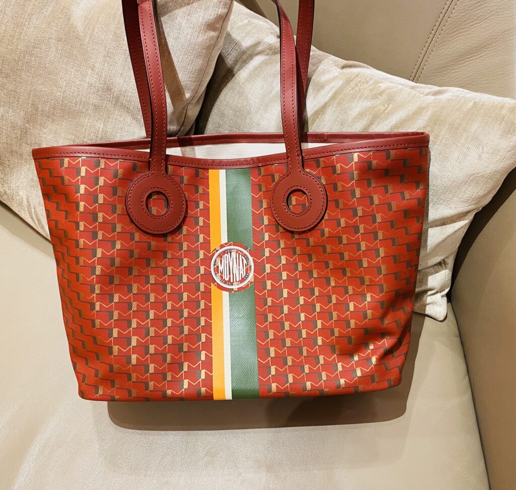 Moynat red tote bag