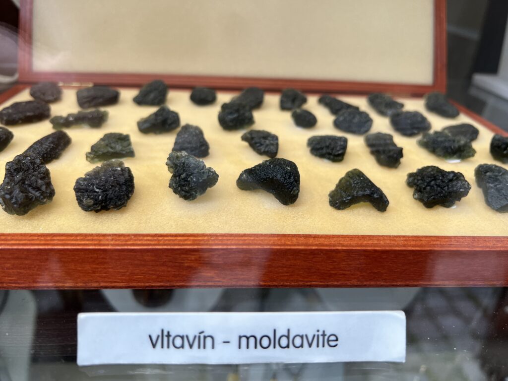 Moldavite stones