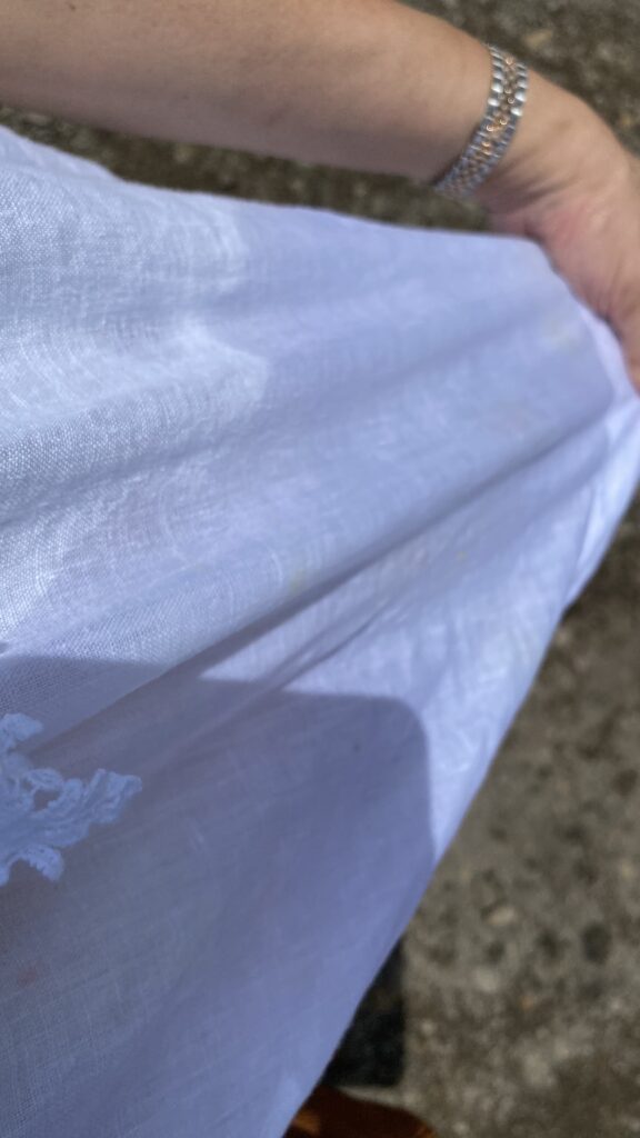 food stain on my dress