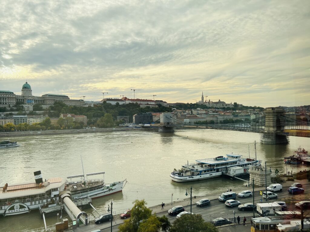 Budapest view from hotel