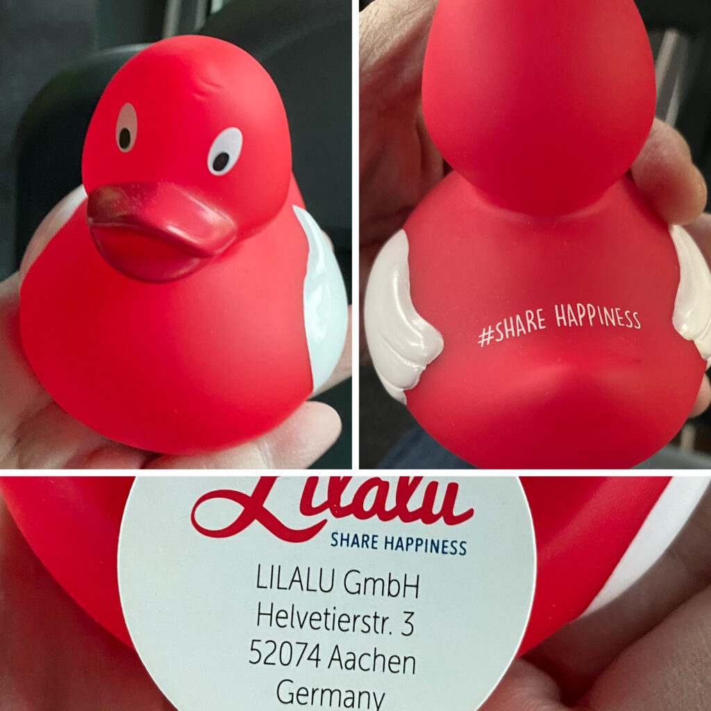 Red rubber duckie